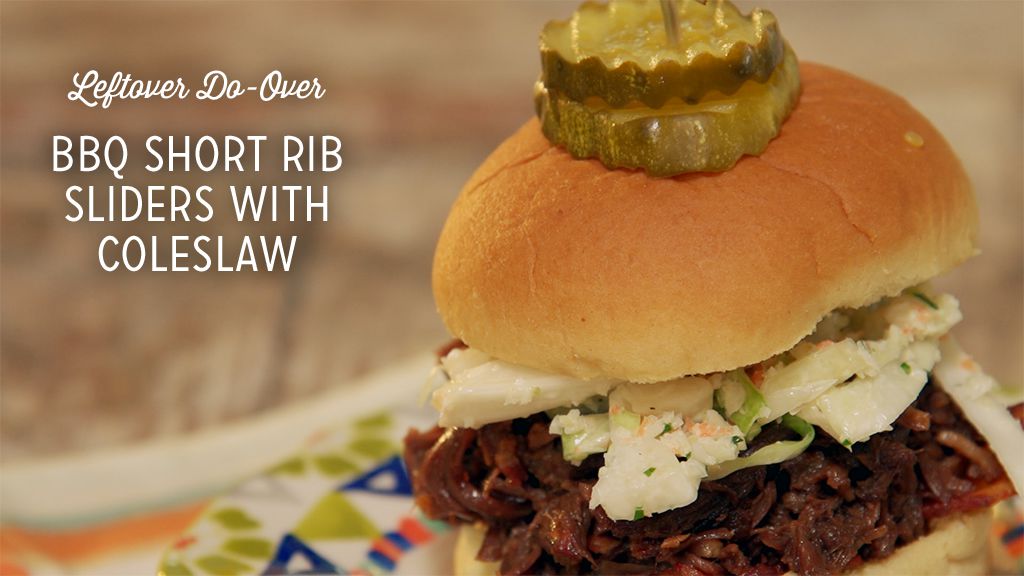 BBQ Short Rib Sliders With Coleslaw Recipe