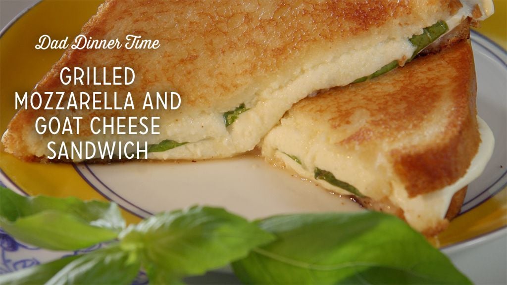 Grilled Mozzarella and Goat Cheese Sandwich Thumbnail
