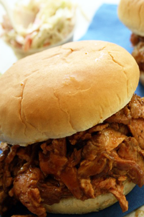 Lighter Smokey Barbecue Pork Sandwiches Recipe