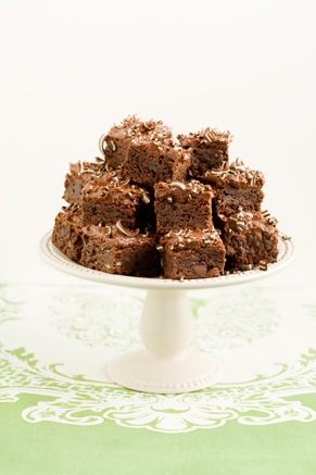 Lighter Creme de Menthe Brownies Thumbnail