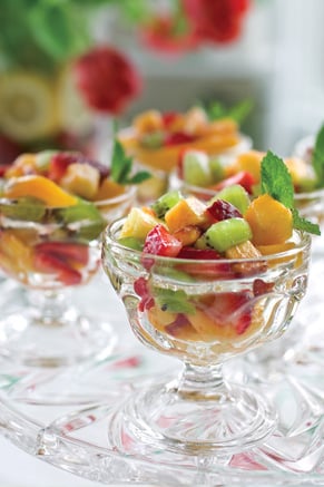 Fresh Fruit Salad With Lime-Ginger Honey Dressing Recipe