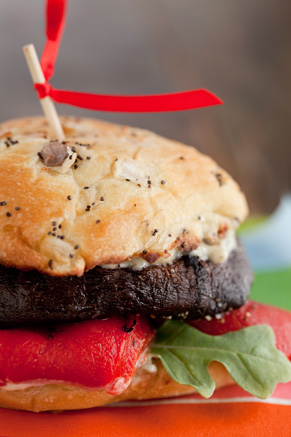 Grilled Portobello Mushroom Burgers With Dill-Mustard Sauce Recipe