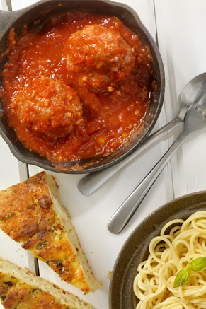 Italian Spaghetti and Colossal Meatballs Recipe