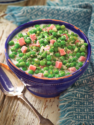 Creamy Peas and Ham