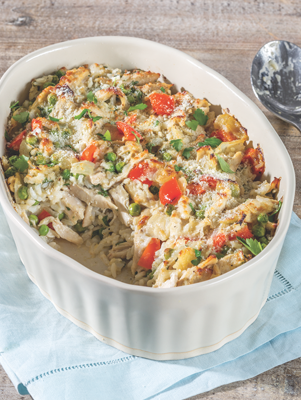 Cheesy Chicken Rice Casserole