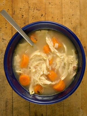 Super Simple Lemon Chicken and Rice Soup