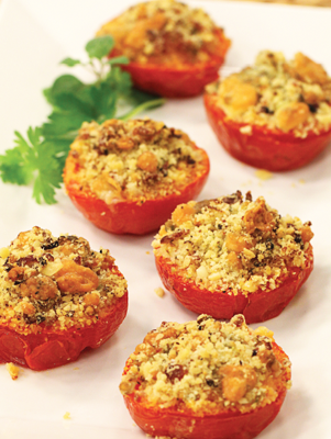 Air Fryer Blue Cheese and Bacon Broiled Tomatoes Thumbnail