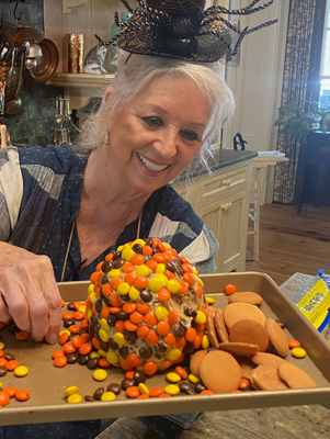 Leftover Halloween Candy Peanut Butter & Cream Cheese Ball Recipe