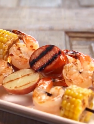 Low Country Boil Skewers Paula Deen