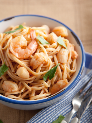Creamy Spicy Seafood Pasta