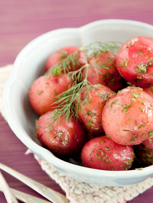 The Fruitcake Lady's Sunday Dinner Herbed New Potatoes Thumbnail