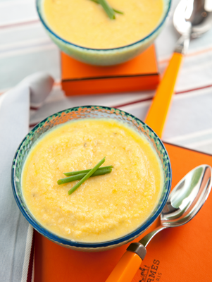 Yellow Summer Squash Soup With Sage And Thyme Thumbnail
