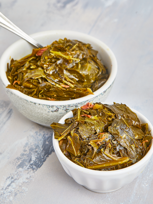 FRESH MUSTARD AND TURNIP GREENS - The Southern Lady Cooks