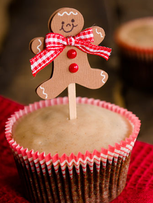 Chocolate Gingerbread Cupcakes