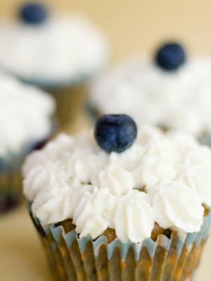 Blueberry Chocolate Chunk Cupcakes