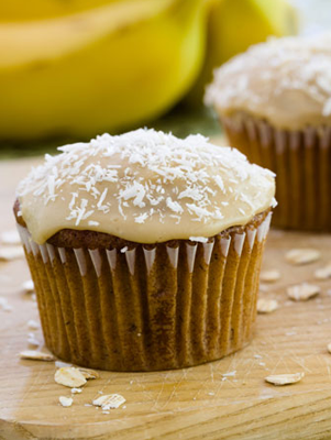 Banana Oat Cupcakes