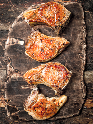 Quick Brined Pork Chops