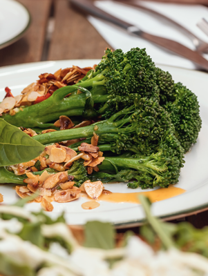 Broccolini with Almonds