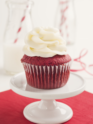 Lighter Red Velvet Cupcakes