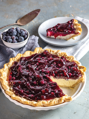 Lattice-Top Blueberry Pie - Paula Deen