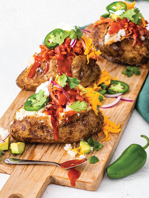 Loaded Barbecue Baked Potatoes Thumbnail