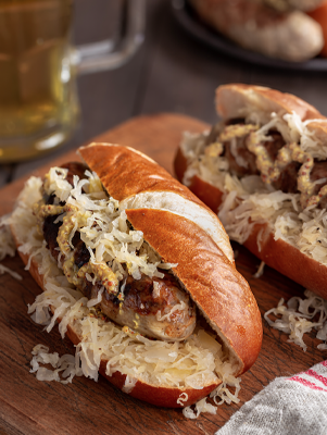 Beer Brat Hoagies