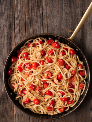Tomato and Crab Spaghetti