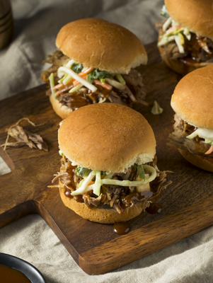 Bobby's Sweet and Spicy Pork and Slaw Sandwich