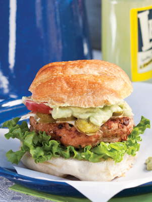 Southwestern Turkey Burgers with Avocado Spread Thumbnail