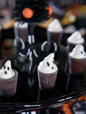 Ghost Mousse in Chocolate Cups Thumbnail