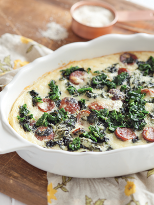 Baked Grits & Greens Casserole