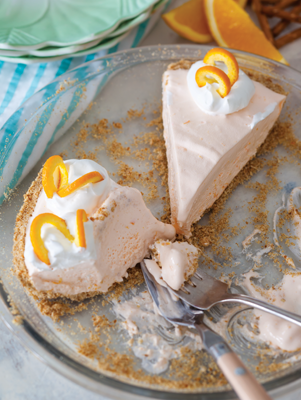 Creamy Orange Sherbet Pie