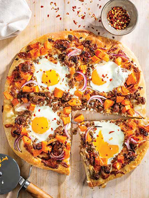 Butternut Squash Breakfast Pizza