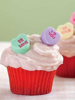 Strawberry Soda Mini Cupcakes