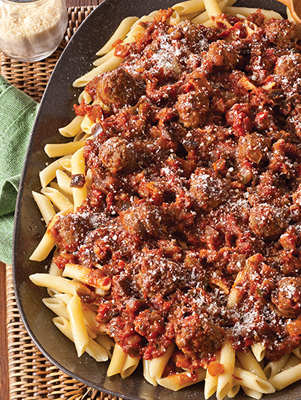 Hearty Tomato and Italian Sausage Pasta