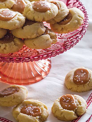 Salted Caramel Thumbprint Cookies