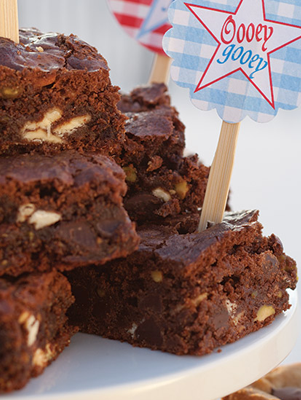 Double Chocolate-Pistachio Brownies