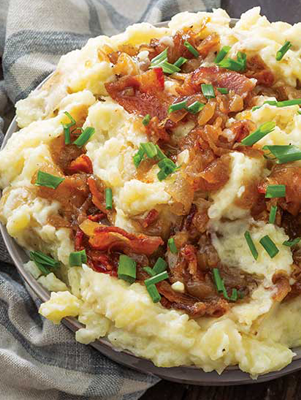 Caramelized Onion and Bacon Mashed Potatoes