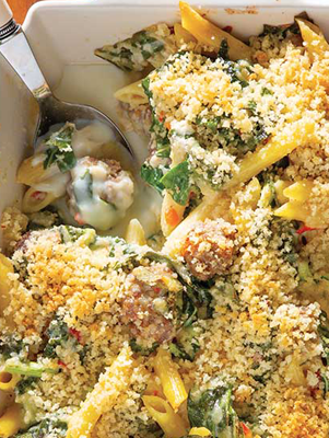 Creamy Collards and Sausage Bake Thumbnail