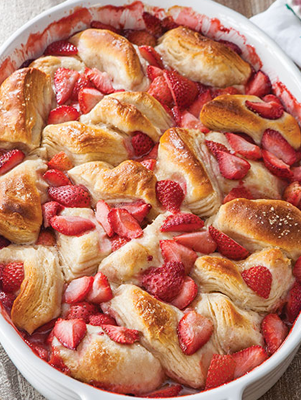 Strawberry Biscuit Casserole
