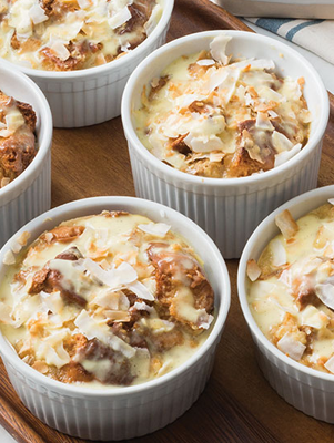 Toasted Coconut Tres Leches Bread Pudding Thumbnail