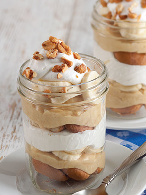 Lighter Peanut Butter-Banana Pudding Thumbnail
