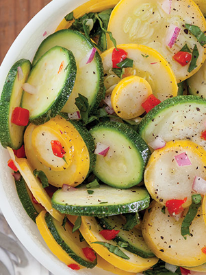 Vinegar-Marinated Squash Salad