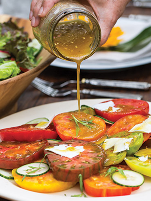 Heirloom Tomato Salad with Shallot Vinaigrette