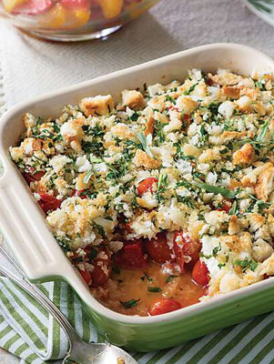 Cheesy Tomato Bake