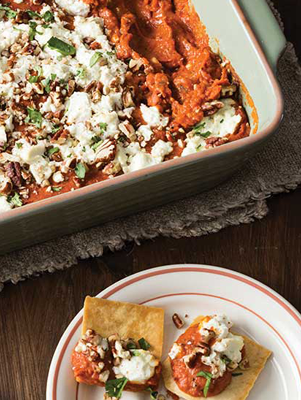 Roasted Red Pepper and Goat Cheese Dip Thumbnail